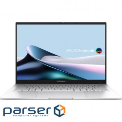 Laptop 14_3K_OLED/U9-185h/32/1TB SSD/Intel Arc/W1 1P/BL/Sleeve/Foggy Silver ASUS (90NB11R2-M00DJ0)