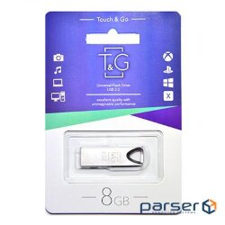 Flash drive USB 8GB T&G 117 Metal Series Silver (TG117SL-8G)