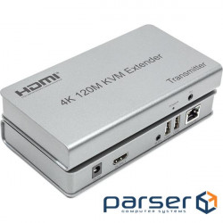 Удлинитель HDMI по витой паре POWERPLANT HDMI v1.4 Silver (CA912933)