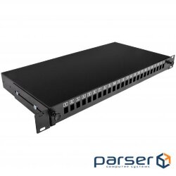 Patch panel 24 ports SC-Simpl./ LC-Dupl./ E2000 (UA-FOP24SCS-B)