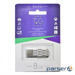 Флеш-накопитель USB 8GB T&G 103 Metal Series Silver (TG103-8G)