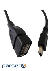 Date cable OTG USB 2.0 AF to Mini 5P 0.8m Atcom (12821)