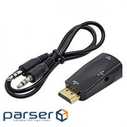 Adapter ST-Lab HDMI male (PC/laptop) - VGA F(Monitor) (U-991 black)