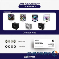 Fastening for AMD AM5 Zalman ZM-AM5MKA, CNPS10X PERFORMA BLACK/WHITE, CNPS10X PERFORMA ST, CNPS16X B