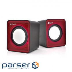 Speakers 2.0 Kisonli V310 Red, 2 x 0.5 W, plastic case , USB + 3.5mm (V310R)